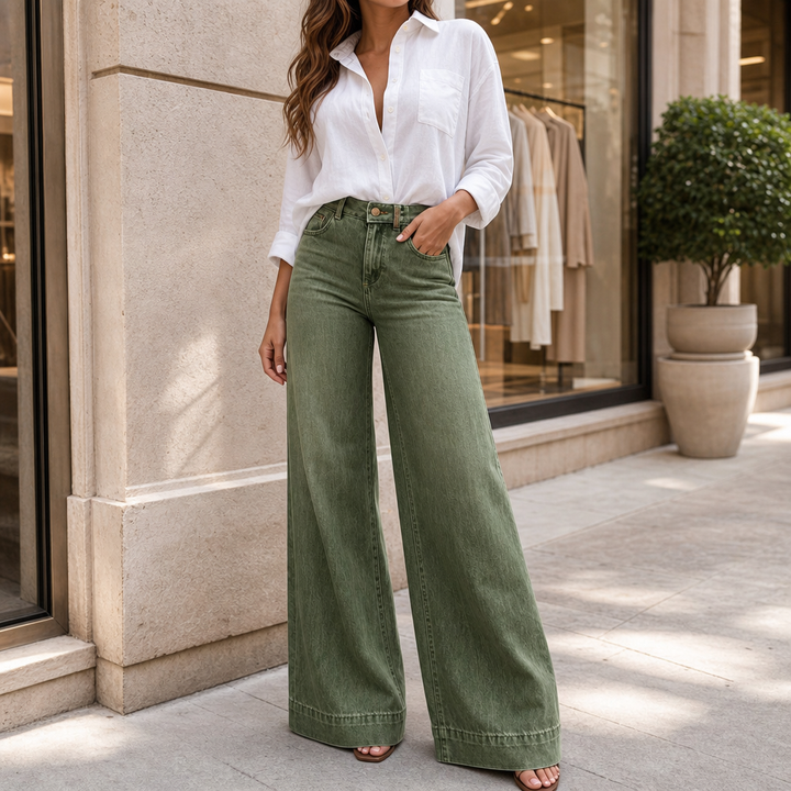 Lunaleg – High-Waisted Wide-Leg Jeans