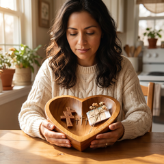 Soluna™ – Heart-Shaped Prayer Bowl with 24 Blessing Cards