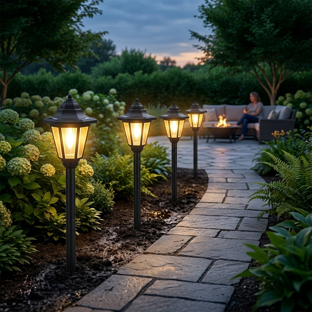 Lumivera™ – Vintage Hexagonal Solar Garden Light