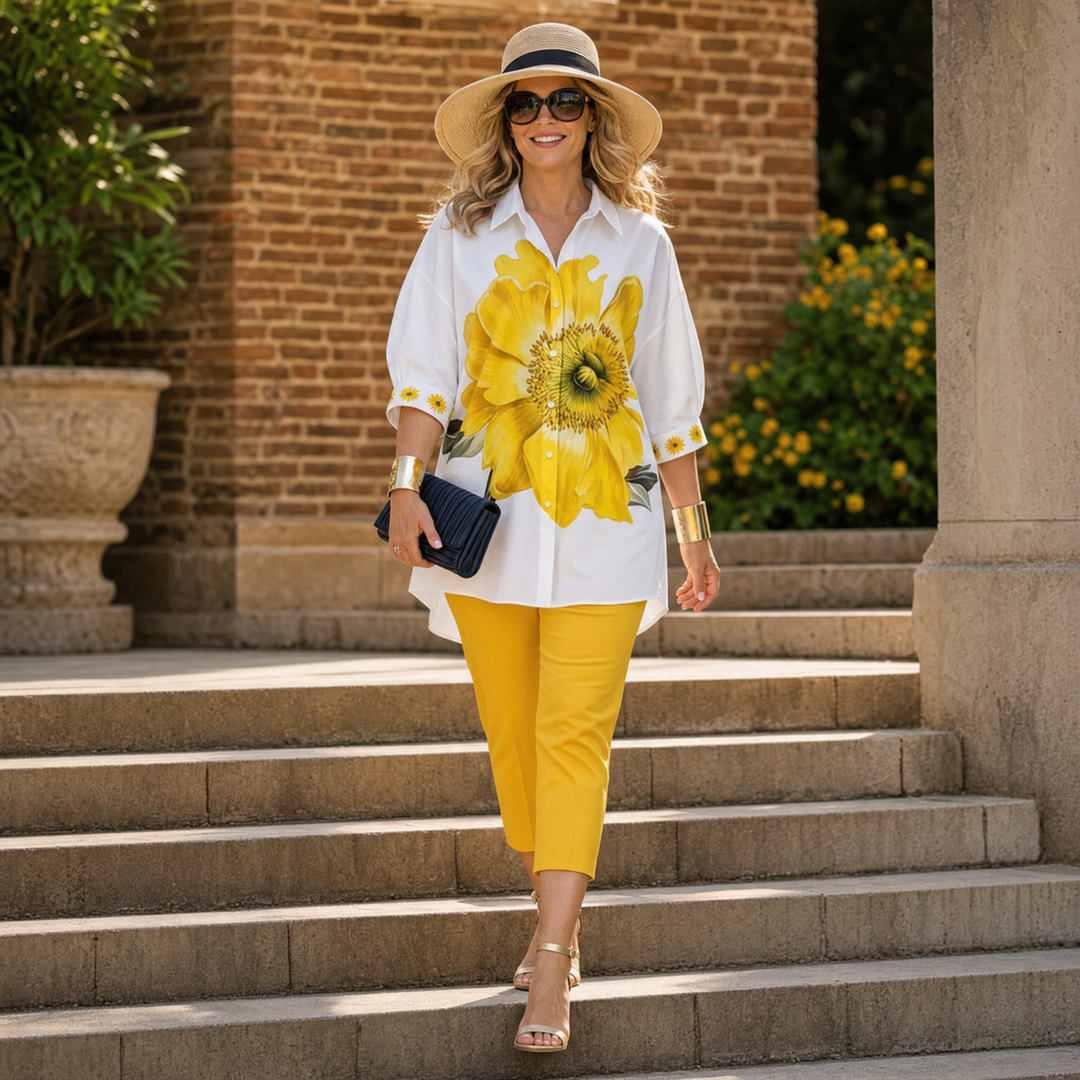 Florenza™ – Oversized Floral Two-Piece Set