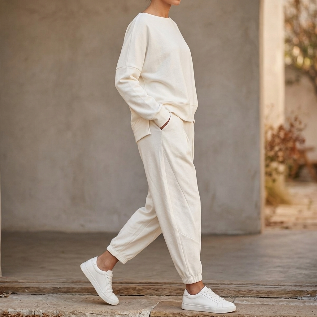 Lunaire™ Soft Cotton Two Piece Lounge Set