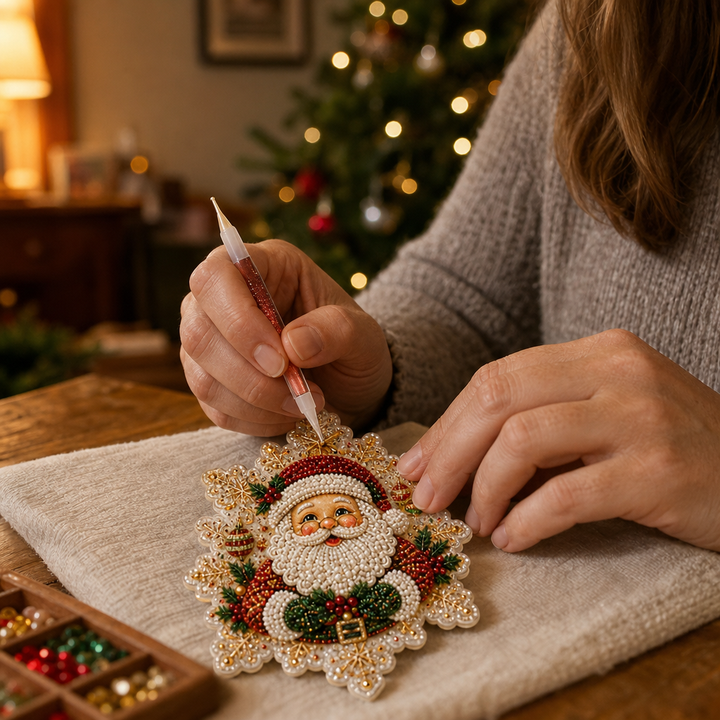 Pearlume – Pearl And Diamond Acrylic Christmas Ornament