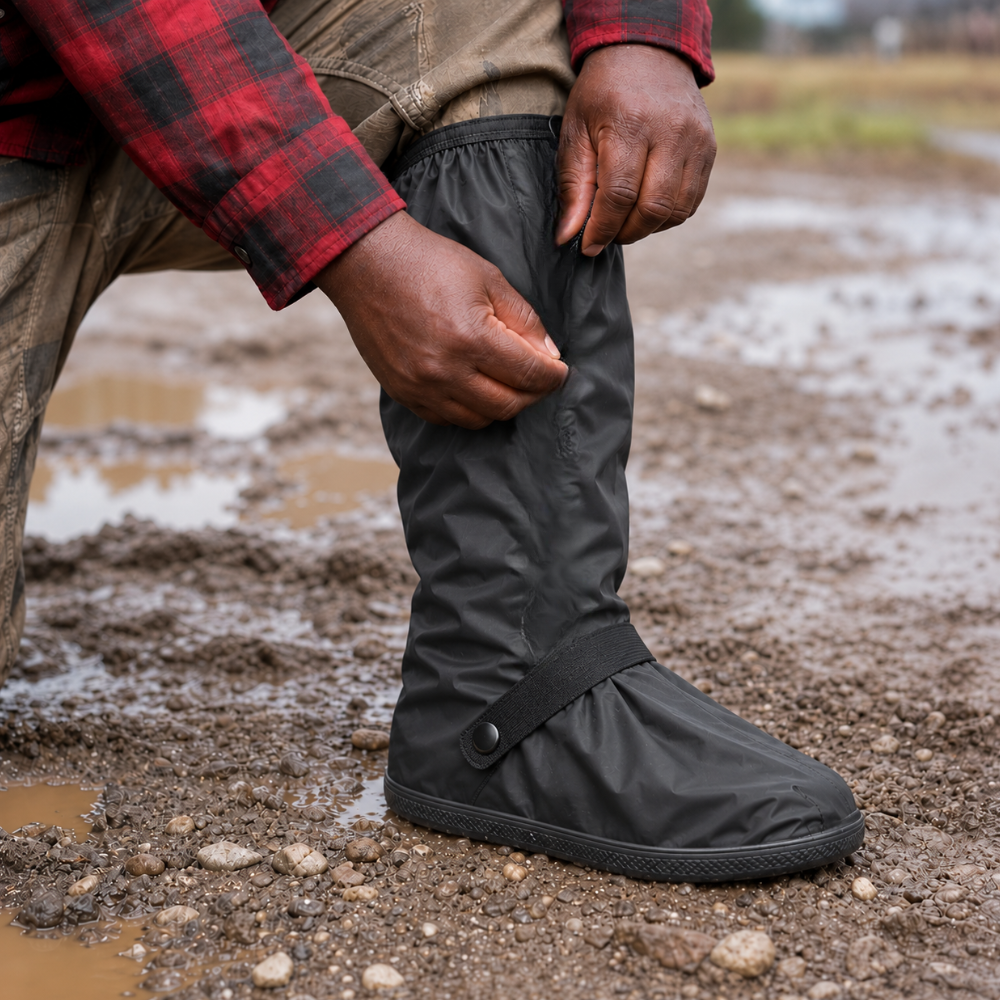 RainReady – Side-Zip Waterproof PVC Shoe Covers