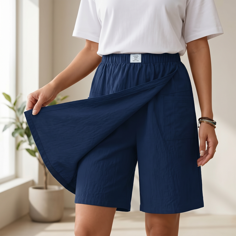 Soléva™ – Wrap-Front Skort with Hidden Shorts