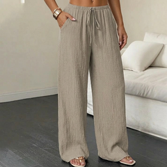 Waverly™ – Crinkle Textured Wide Leg Pants