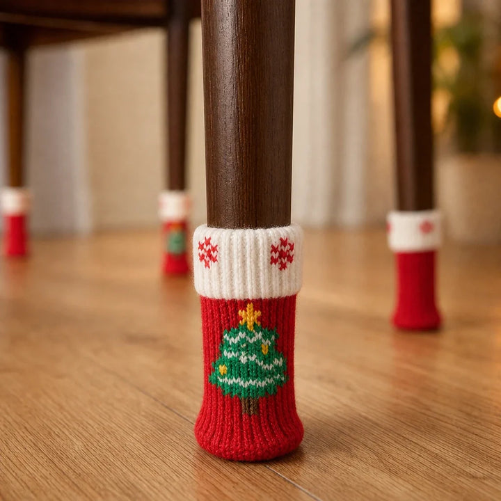 HollyHush – Christmas Knit Chair Leg Covers (4pcs)