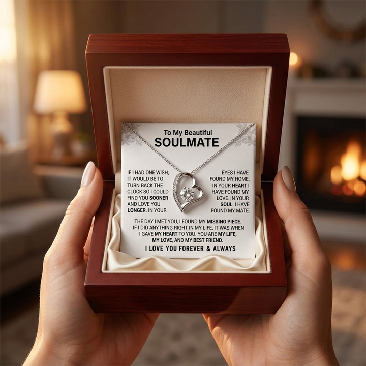 Soulmira™ – Soulmate Heart Necklace with Love Letter