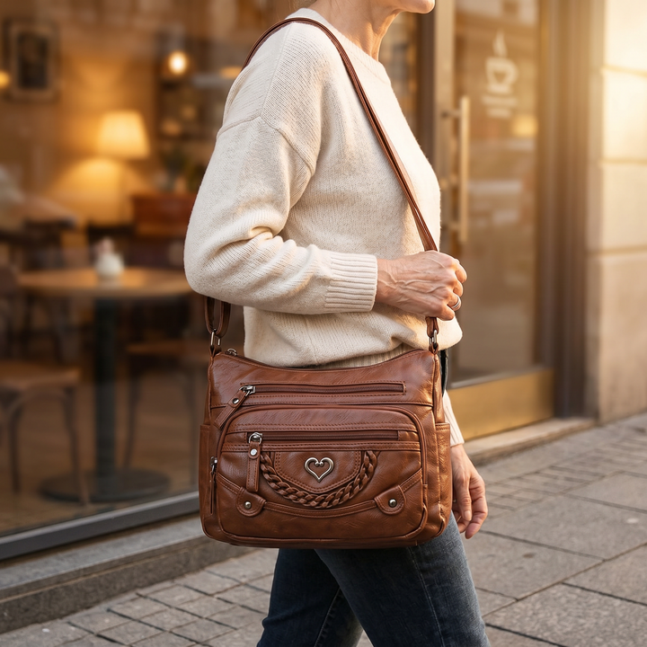 Veluna™ – Multi-Pocket Crossbody Bag for Everyday Carry