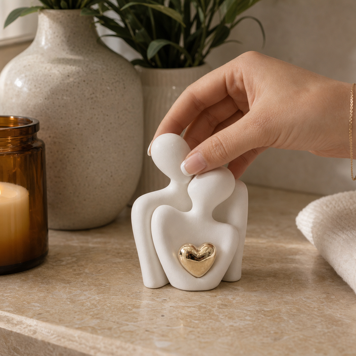 Wearbella – Nesting Ceramic Hugging Couple Figurine
