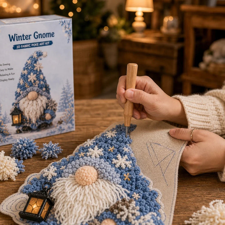 Gnome & Glow – Punch Needle Gnome Craft Kit