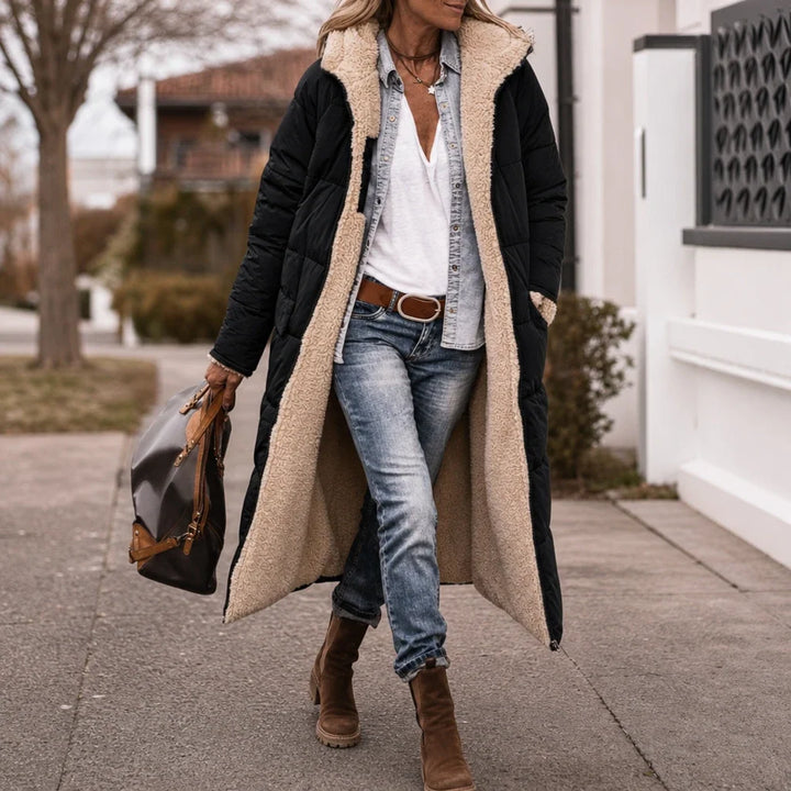 Reversa – Long Quilted Reversible Puffer Coat