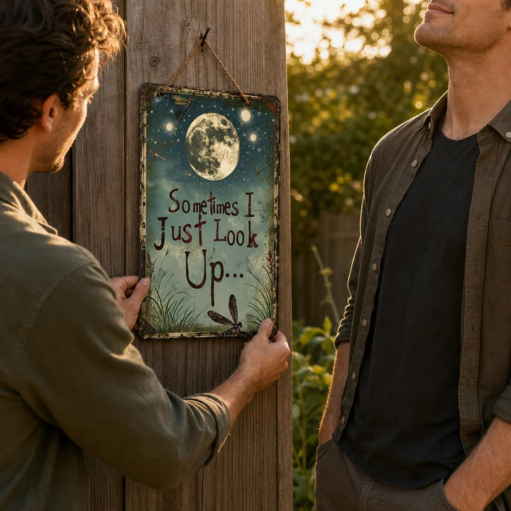 Moonhaven – Celestial Quote Metal Garden Sign