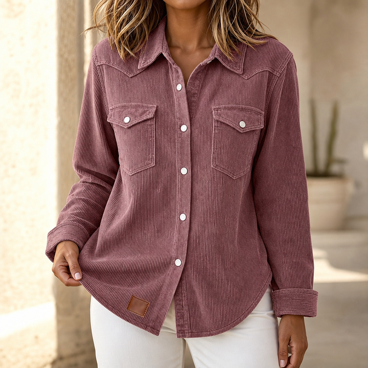 Ribwell – Ribbed Knit Button-Front Shacket