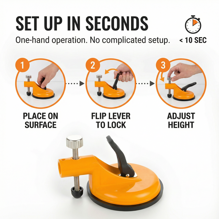 Griplock™ Heavy Duty Suction Cup Tile Leveler