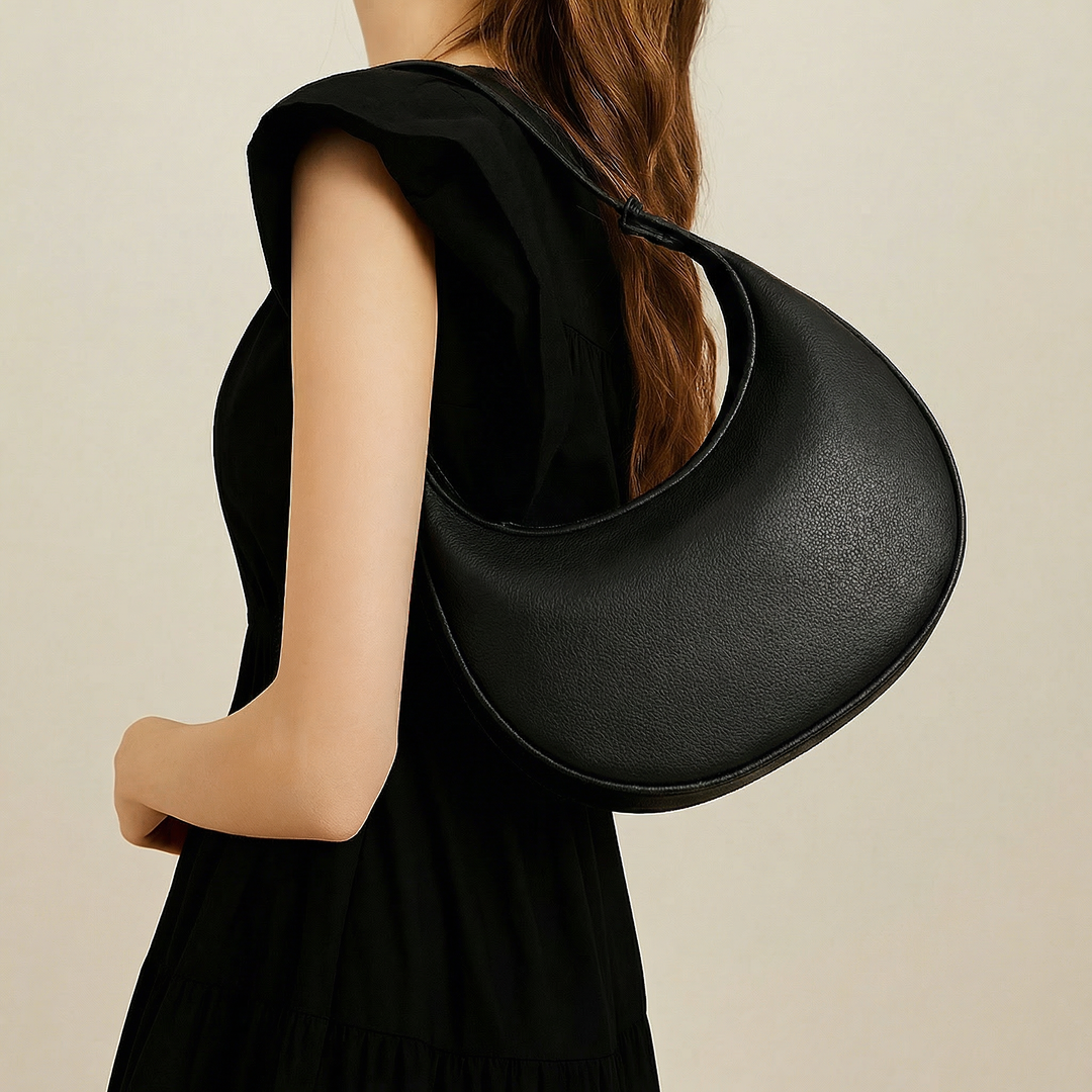 Lunaire™ Sculpted Crescent Shoulder Bag