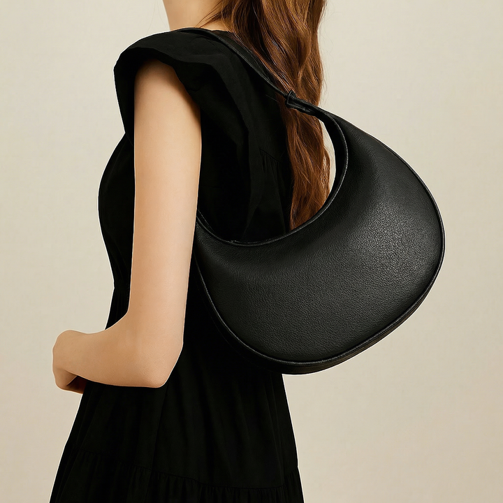 Lunaire™ Sculpted Crescent Shoulder Bag