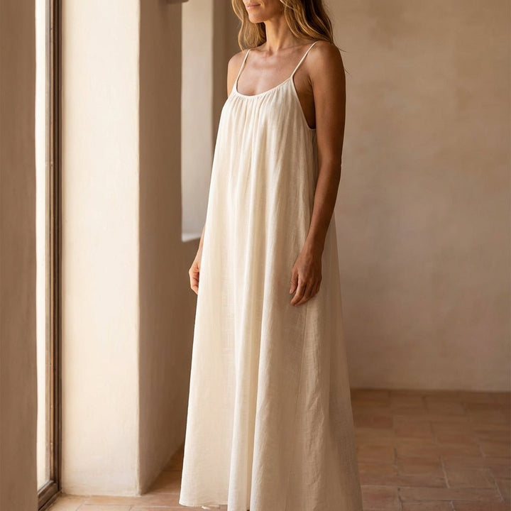 Soleia™ Flowy Open Back Summer Maxi Dress - Lark & Clover