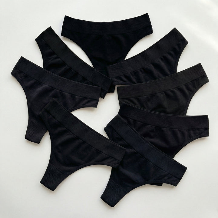 Veluna™ – Seamless Cotton Sport Thong (8 Pack) - Lark & Clover