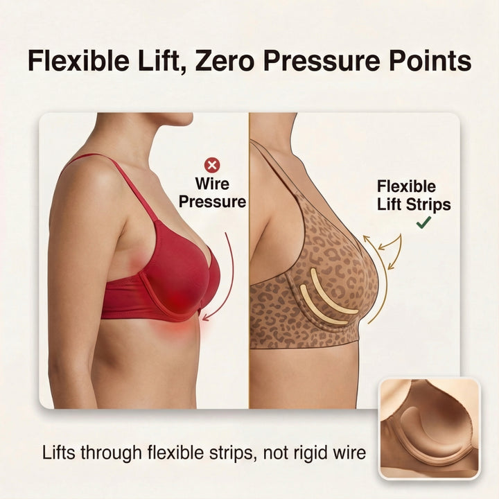 Veluna™ – Seamless Wireless Deep V Comfort Bra - Lark & Clover
