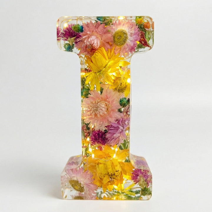 Florenza™ – Personalized Floral Resin Letter Light