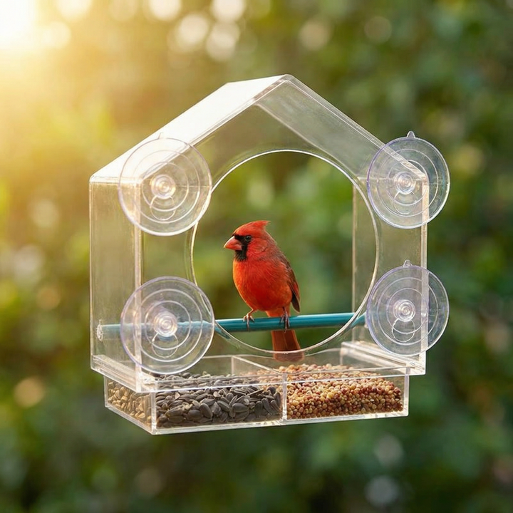 Birdvue™ – Crystal Clear Window Bird Feeder