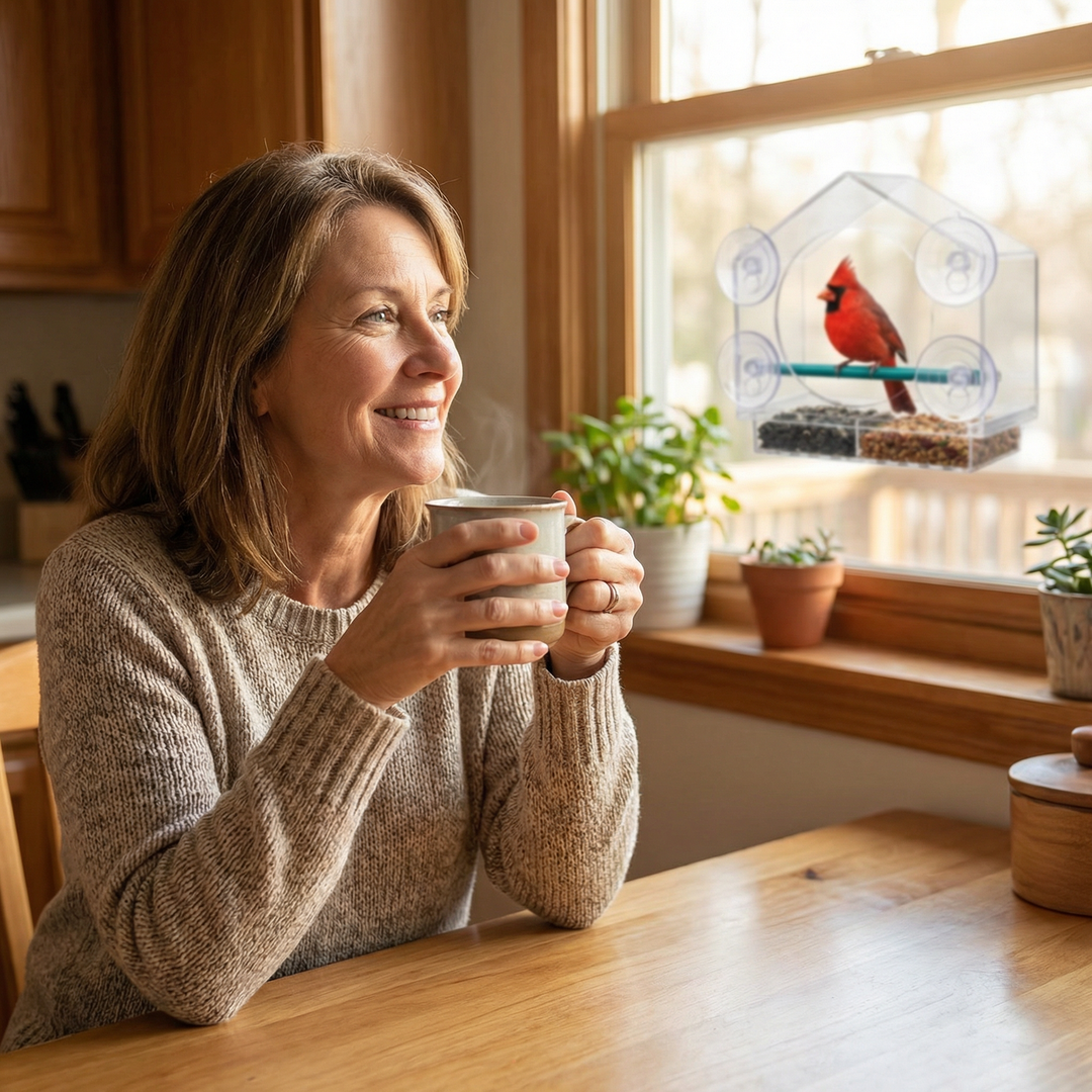 Birdvue™ – Crystal Clear Window Bird Feeder