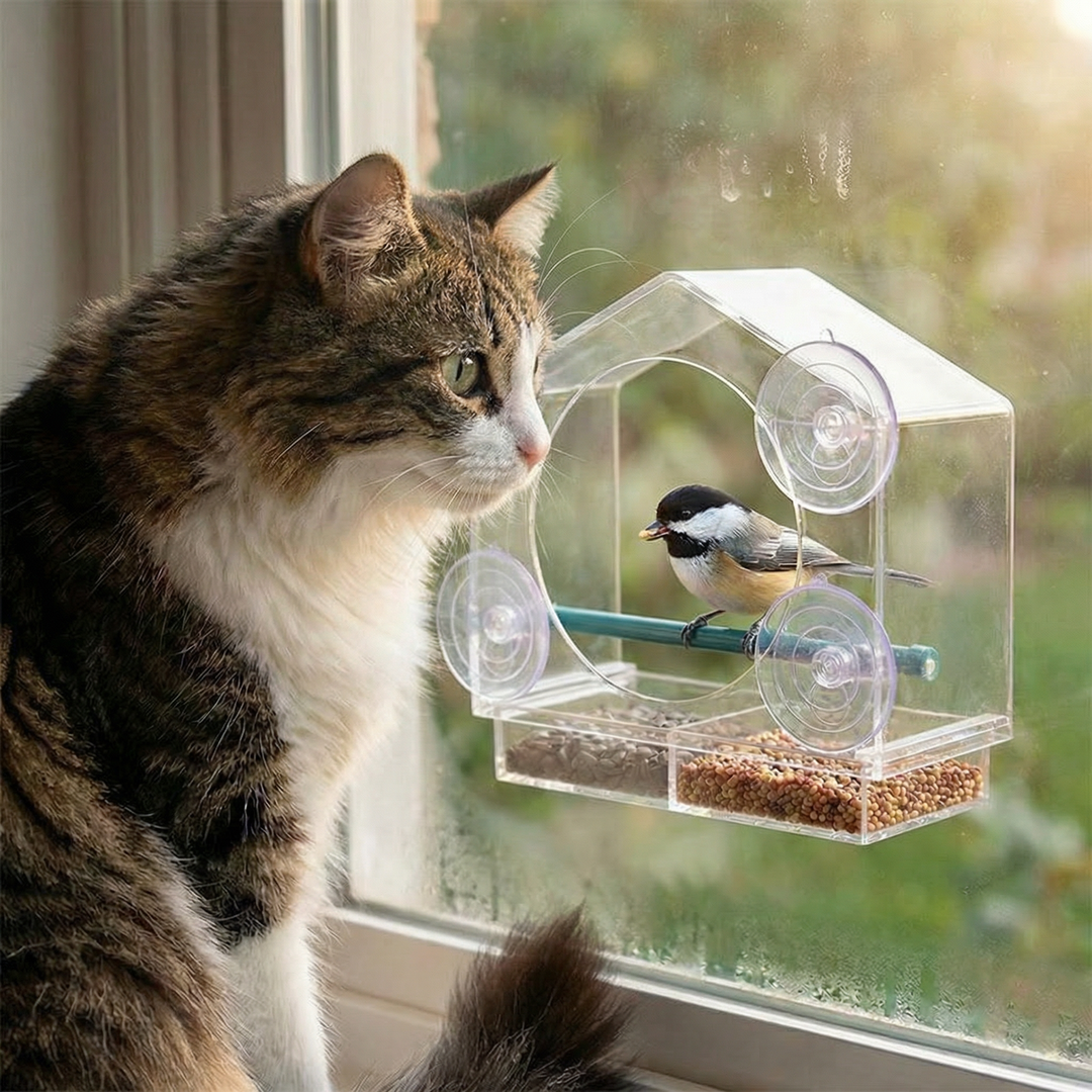 Birdvue™ – Crystal Clear Window Bird Feeder