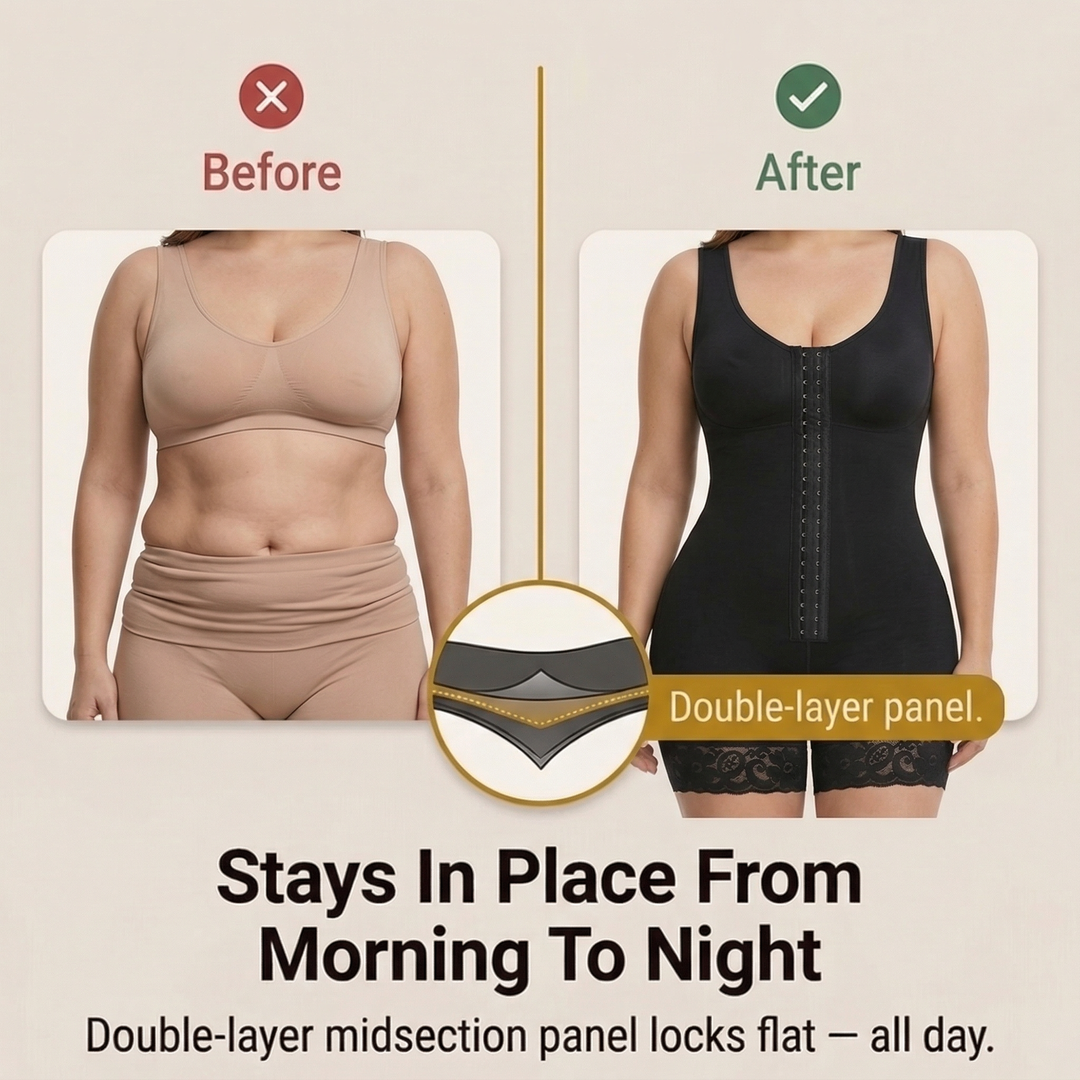 Curvella™ – Full Body Shaper Bodysuit with Built In Bra
