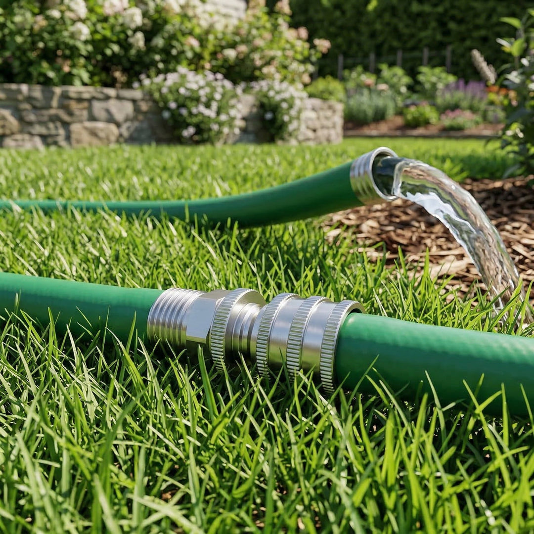 Flowsnap™ – Stainless Steel Garden Hose Quick Connect Set