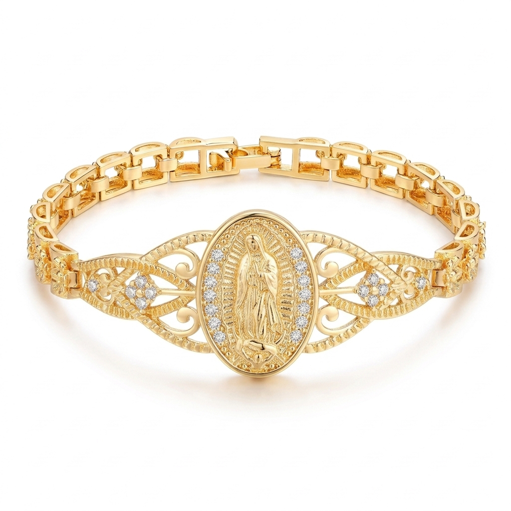 Sancta™ – Virgin Mary Filigree Bracelet