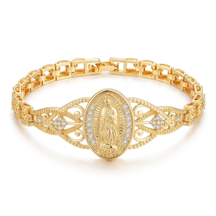 Sancta™ – Virgin Mary Filigree Bracelet