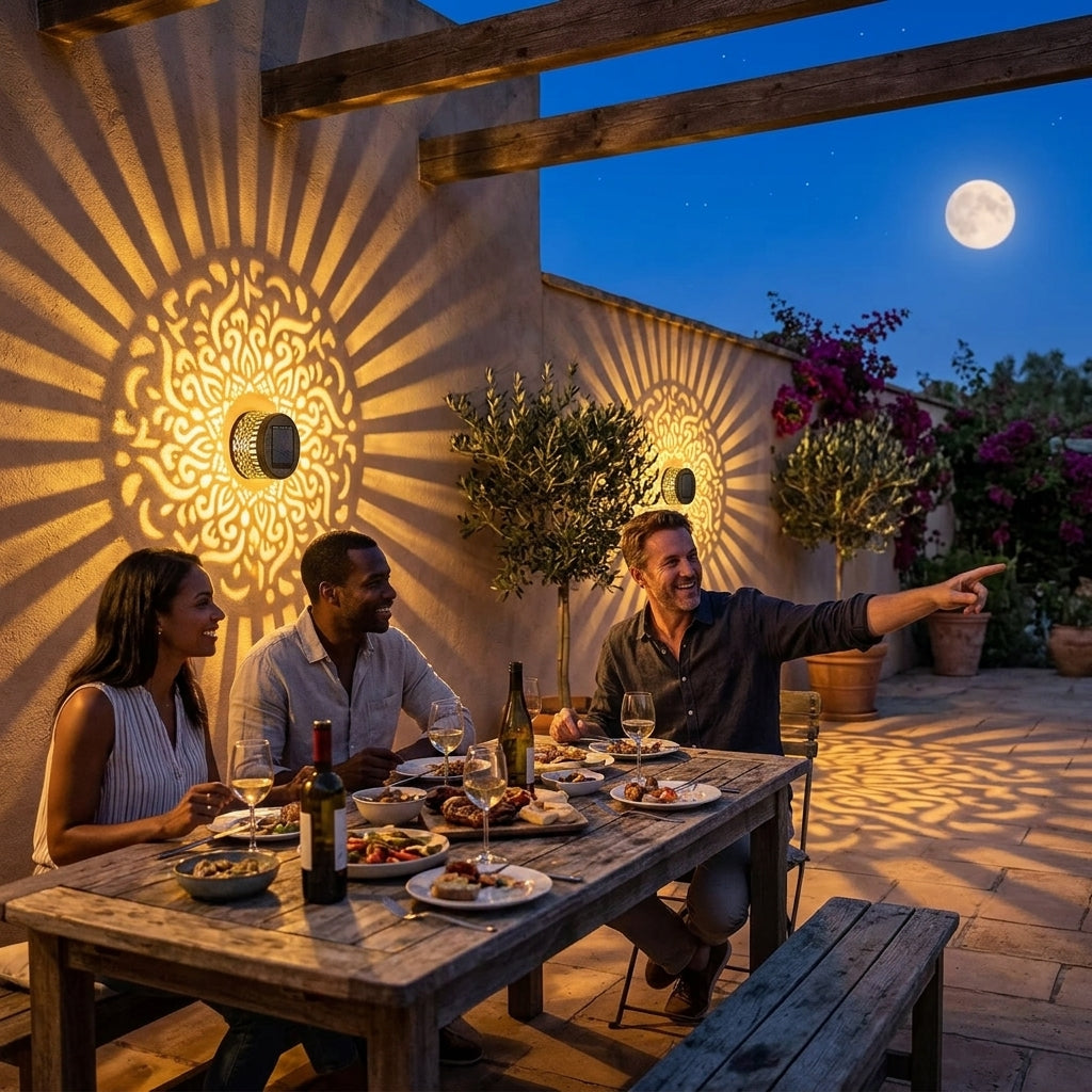 Solmara™ Solar Mandala Projector Light