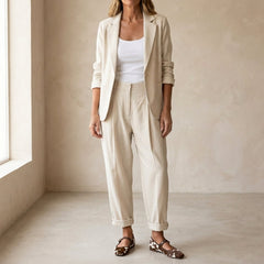 Elaire™ – Relaxed Blazer and Trouser Set