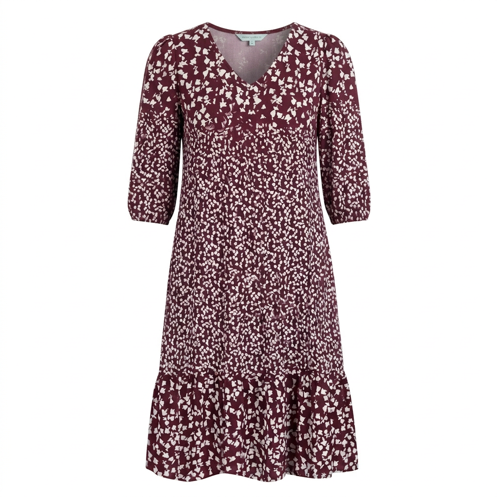Bellora™ – Breezy Floral Midi with Ruffle Hem