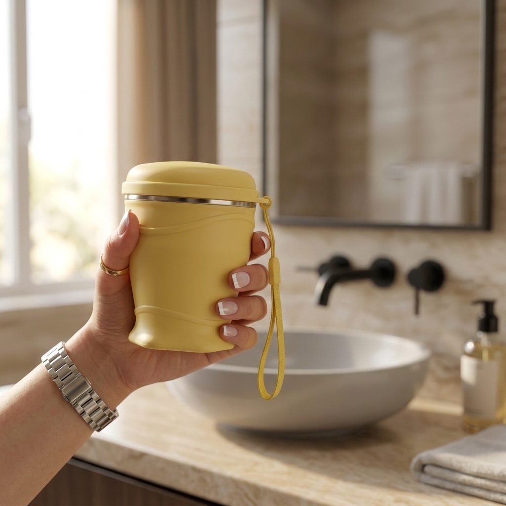 FoldSip™ Collapsible Travel Cup with Leakproof Lid