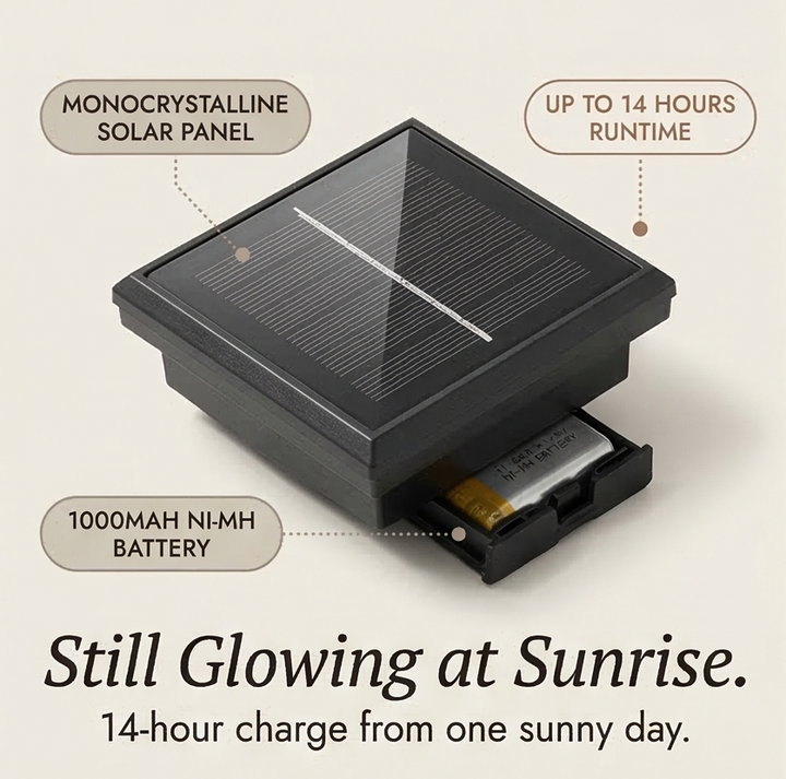 Lumiara™ – Vintage Glow Solar Walkway Light