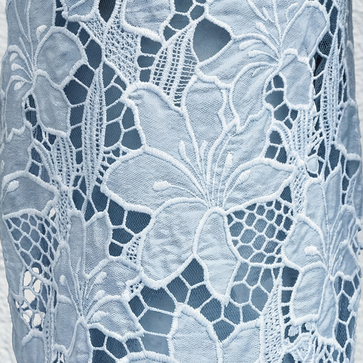 Laceveil™ – Floral Lace Patchwork Wide Leg Jeans
