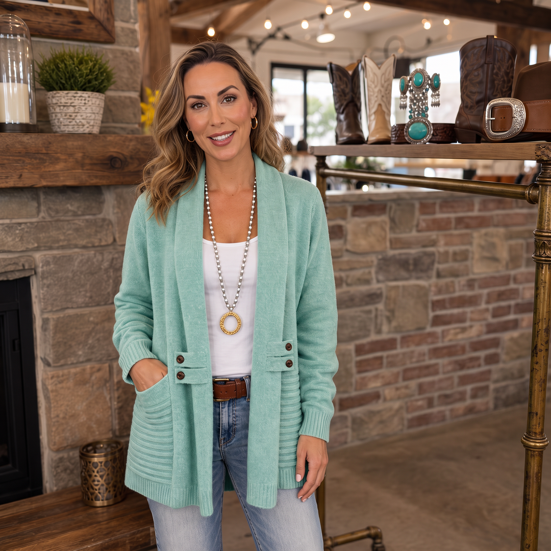 Everdrape – Textured Shawl Collar Wool-Blend Cardigan