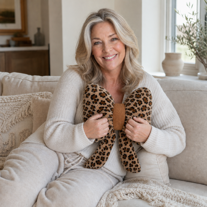 Bowvelle – Leopard Print Bowknot Throw Pillow
