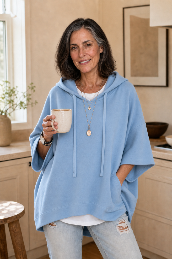 Wearbella – Wide-Sleeve Oversized Drape Hoodie