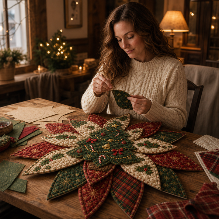 Holly & Stitch – Quilted Christmas Door Hanger Sewing Kit