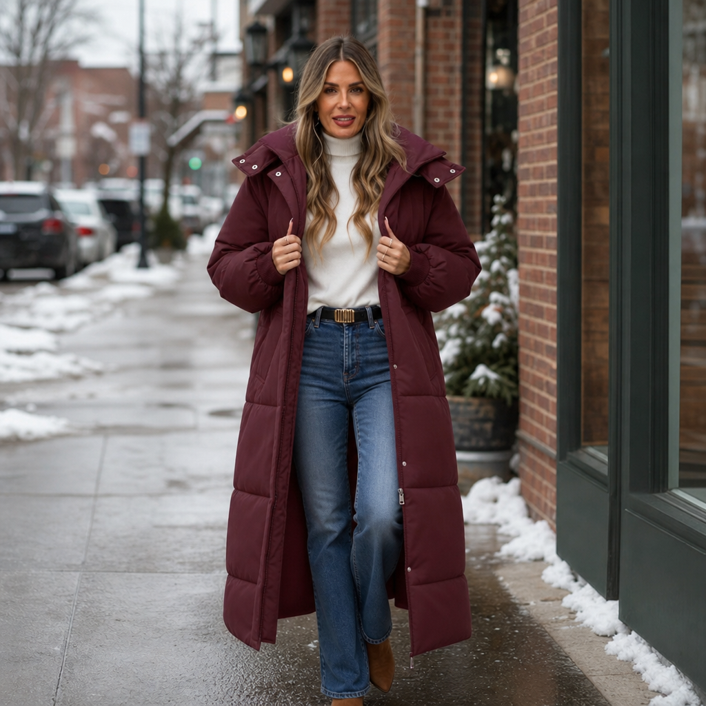 Wearbella – Long Hooded Puffer Coat