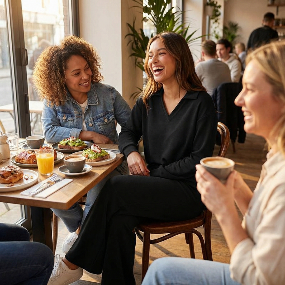 Velaire™ – V Neck Blouse and Wide Leg Pants Set