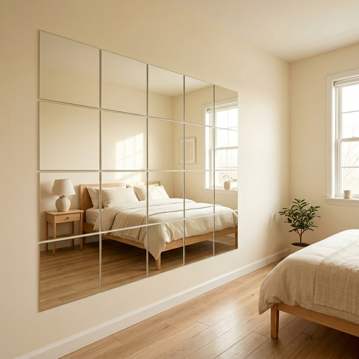 Clearvue™ – Shatterproof Full Length Wall Mirror Tiles