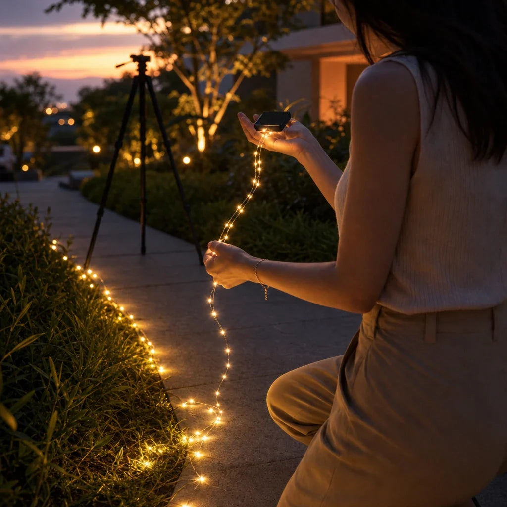 Everglow – Solar PVC Tube Outdoor String Lights
