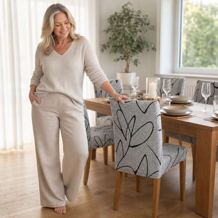 Snugchair – Elastic Fitted Dining Chair Cover