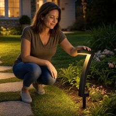 Lumenly™ – Sculptural Solar Pathway Lights (Set of 4)