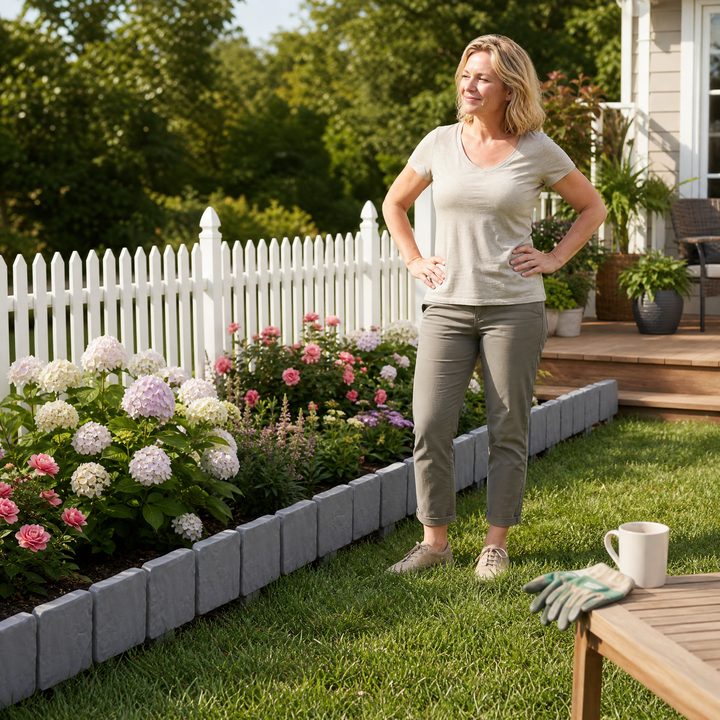 Lawnframe™ – Hammer-In Stone Garden Edging