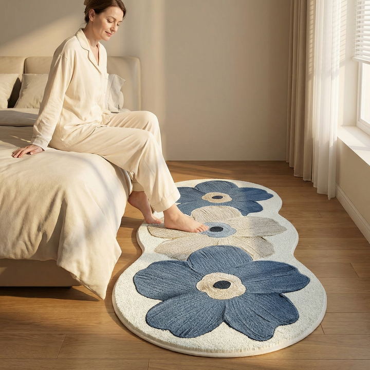Bloomora™ — Sculpted Floral Accent Rug