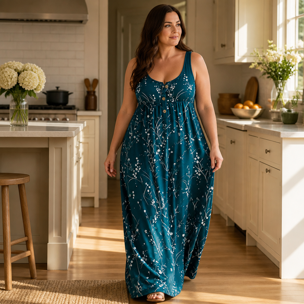 Stillwear – Maxi Dress That Drapes, Never Clings